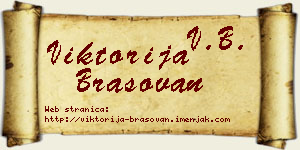 Viktorija Brašovan vizit kartica